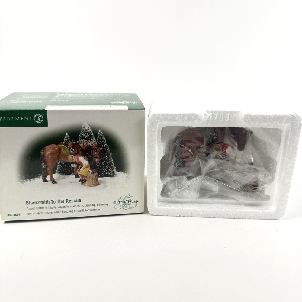 Dept 56 Blacksmith to the Rescue Christmas Village Accessory 56.58541 Horse